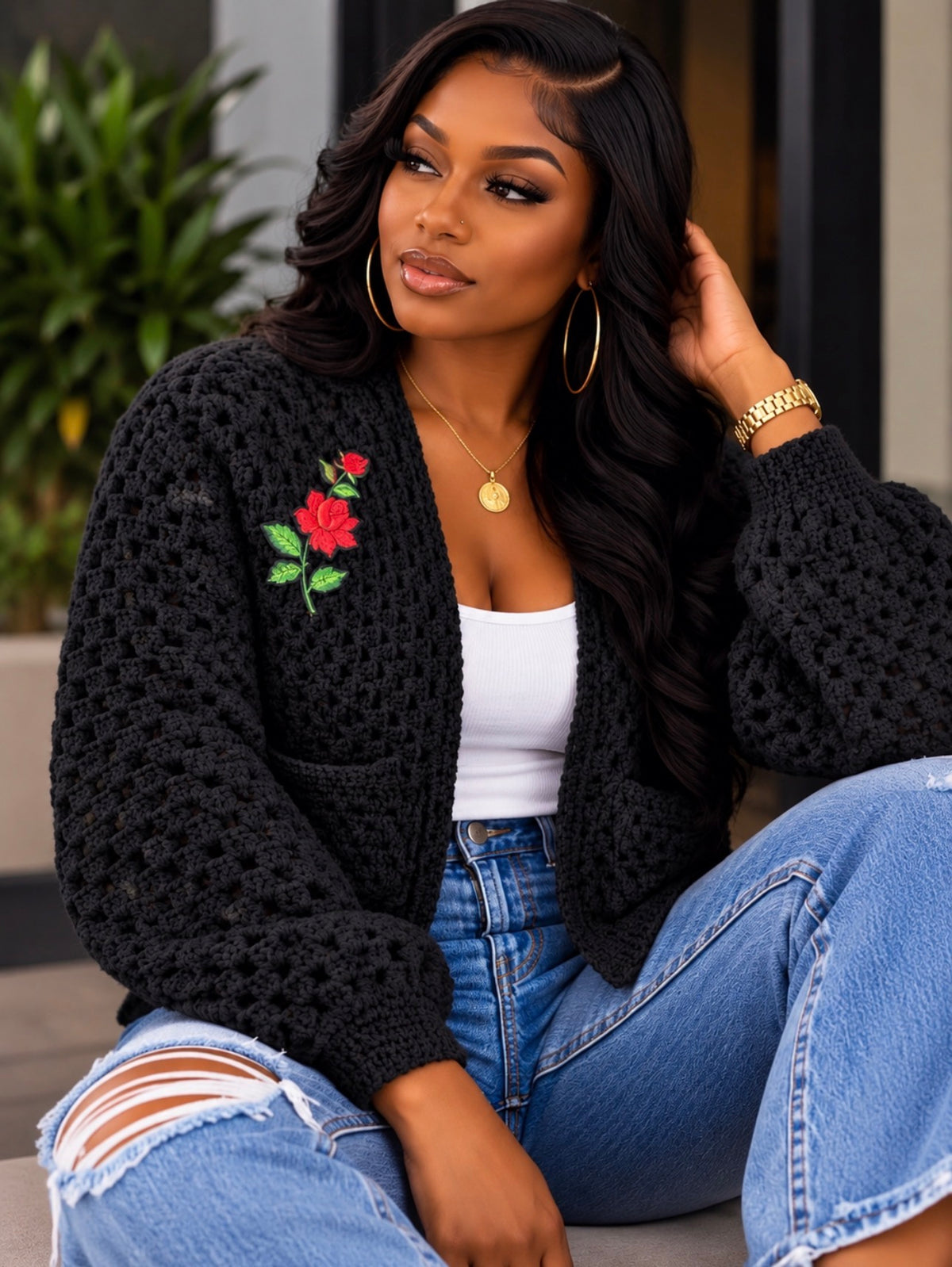 Crochet Crop Cardigan