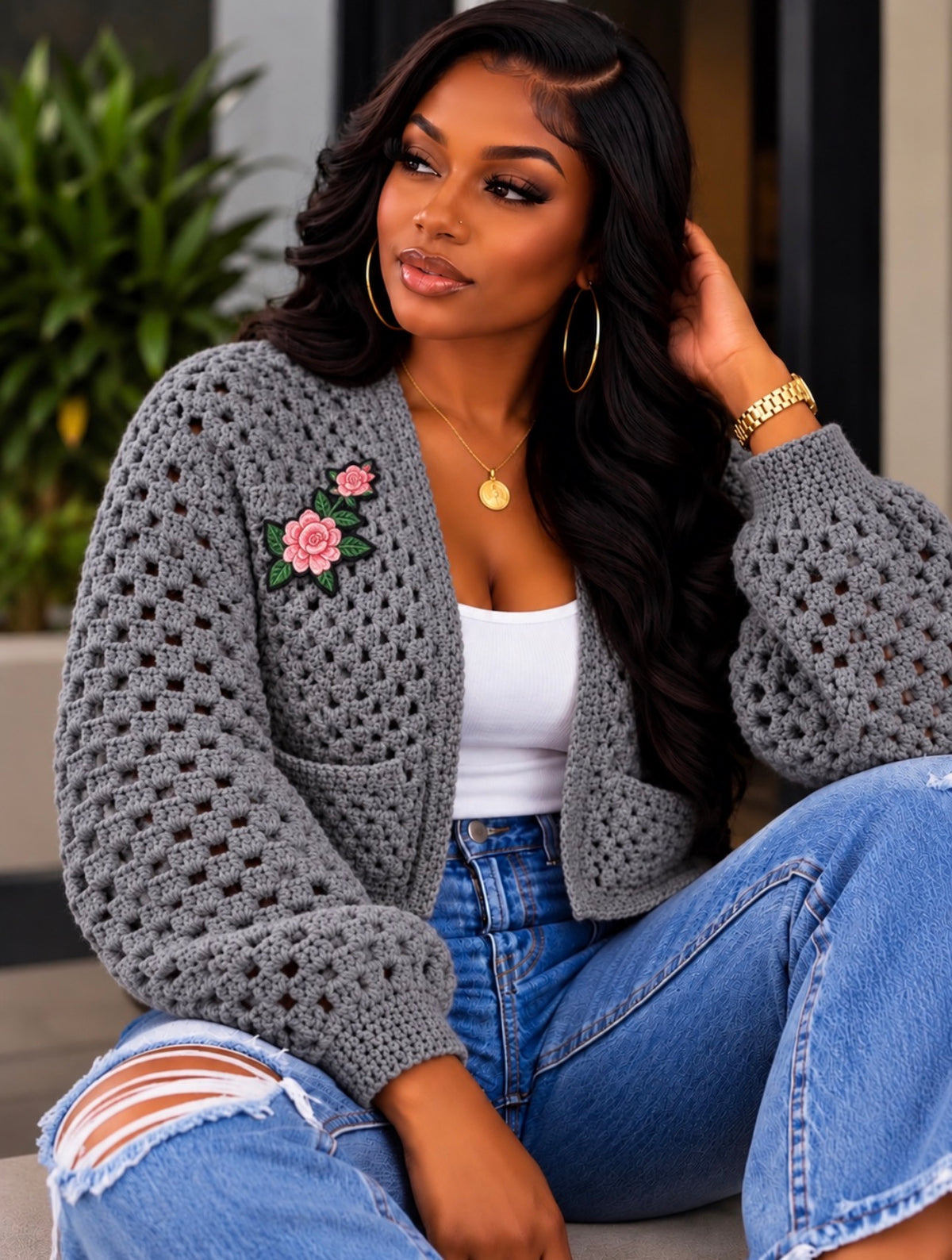 Crochet Crop Cardigan