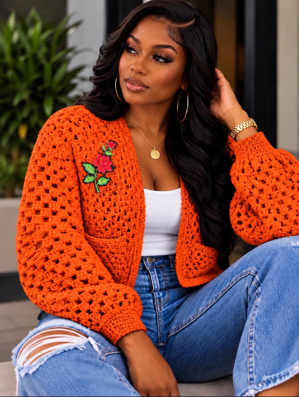 Crochet Crop Cardigan