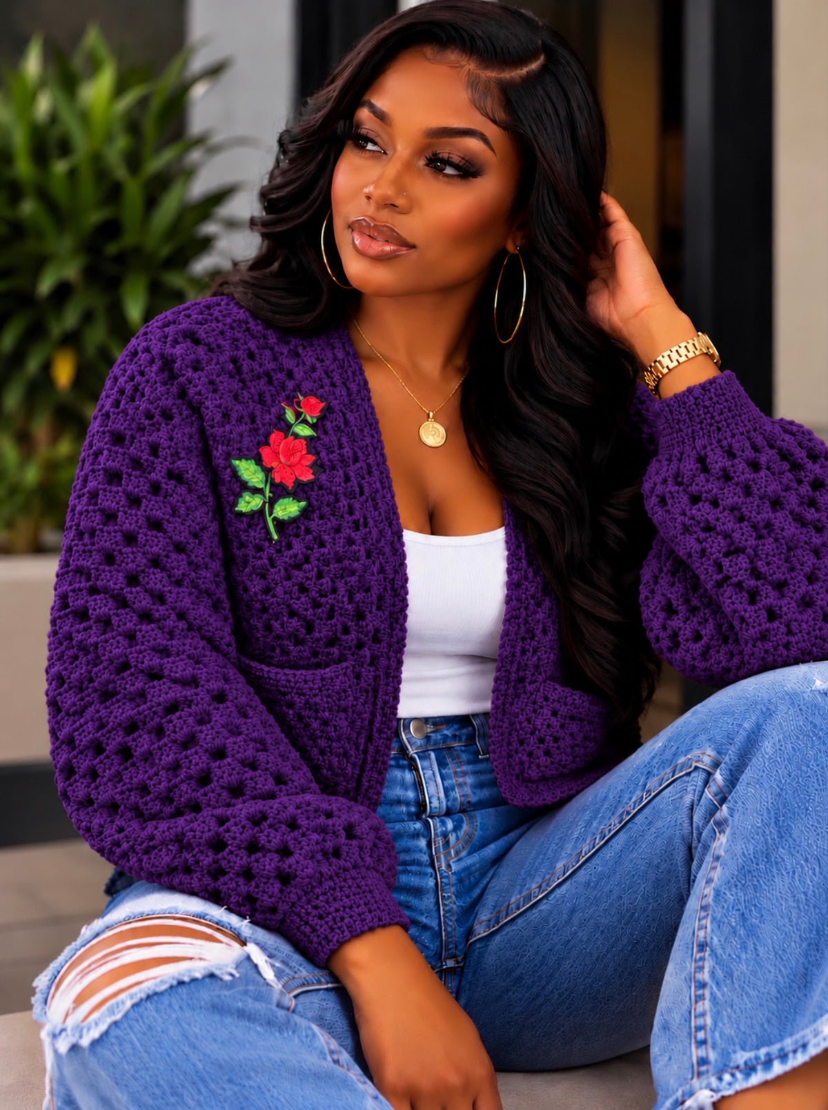 Crochet Crop Cardigan
