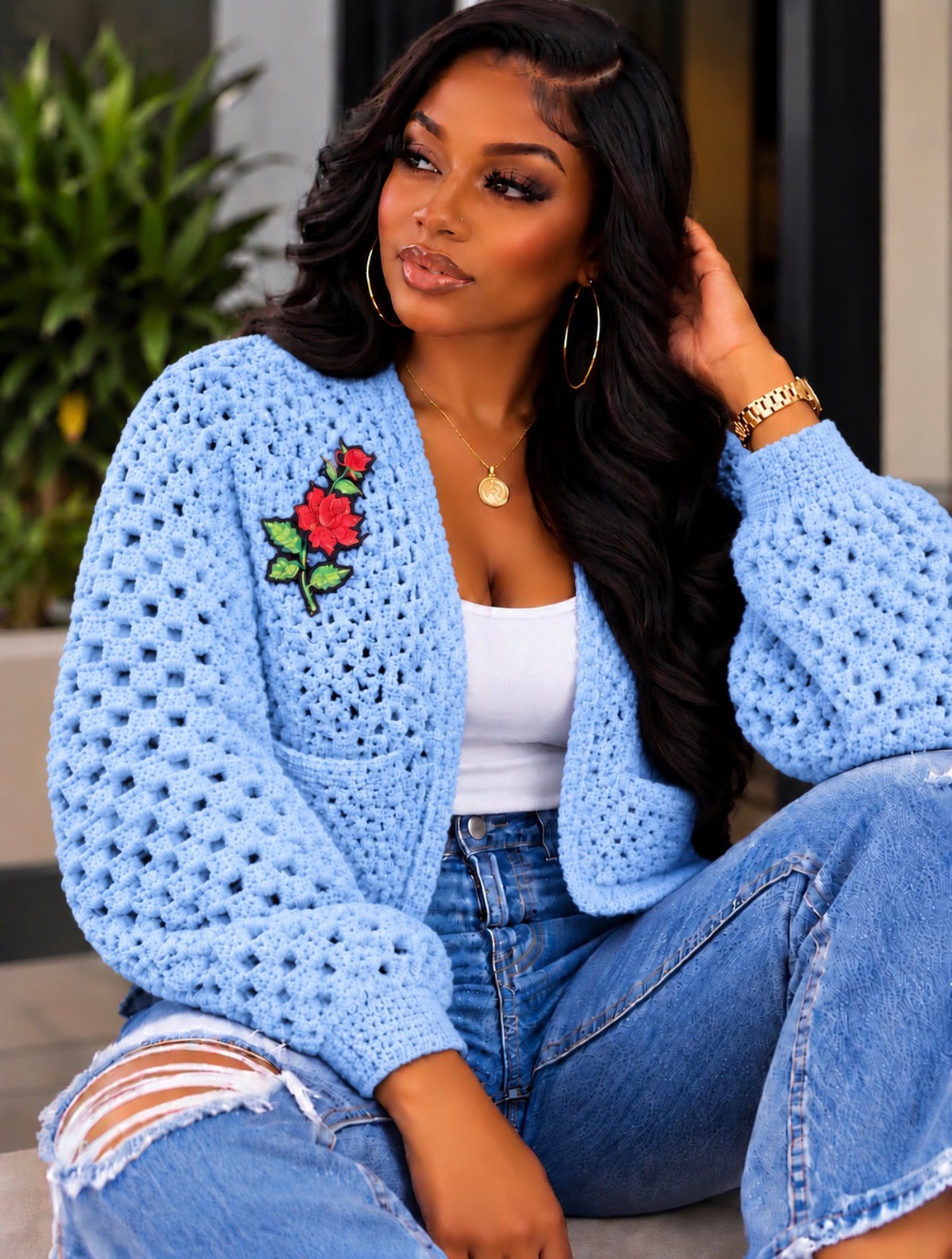 Crochet Crop Cardigan