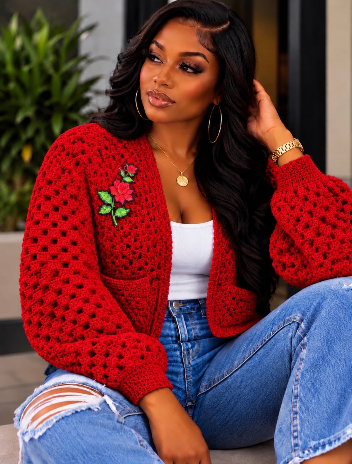 Crochet Crop Cardigan