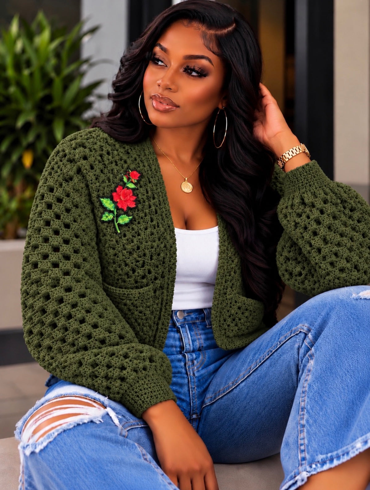 Crochet Crop Cardigan