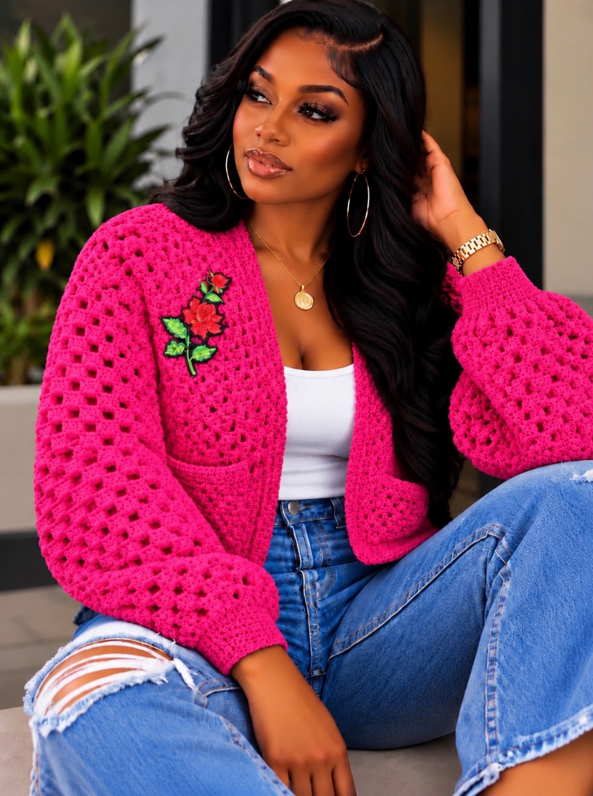 Crochet Crop Cardigan