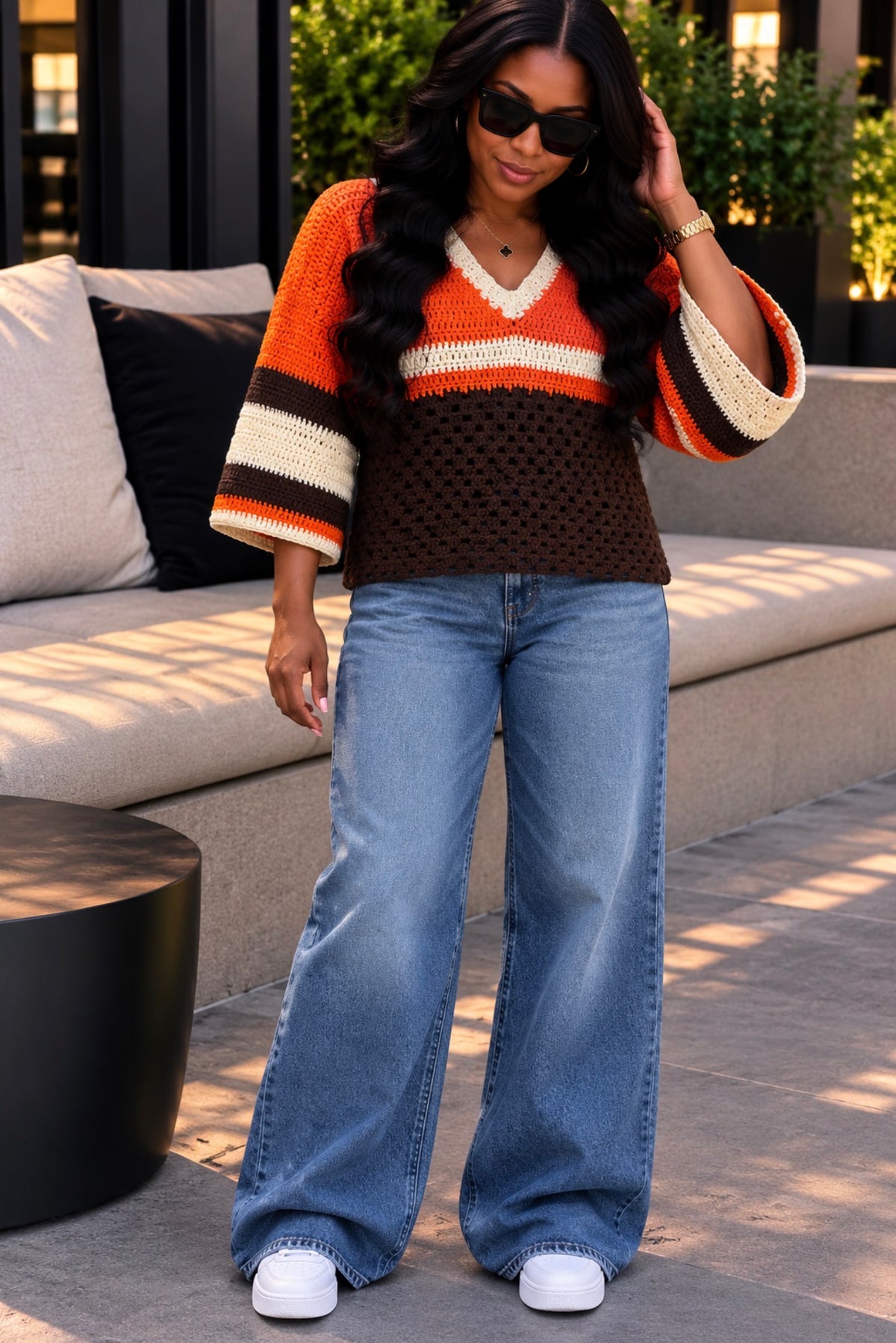 Handmade Crochet Crop Jersey
