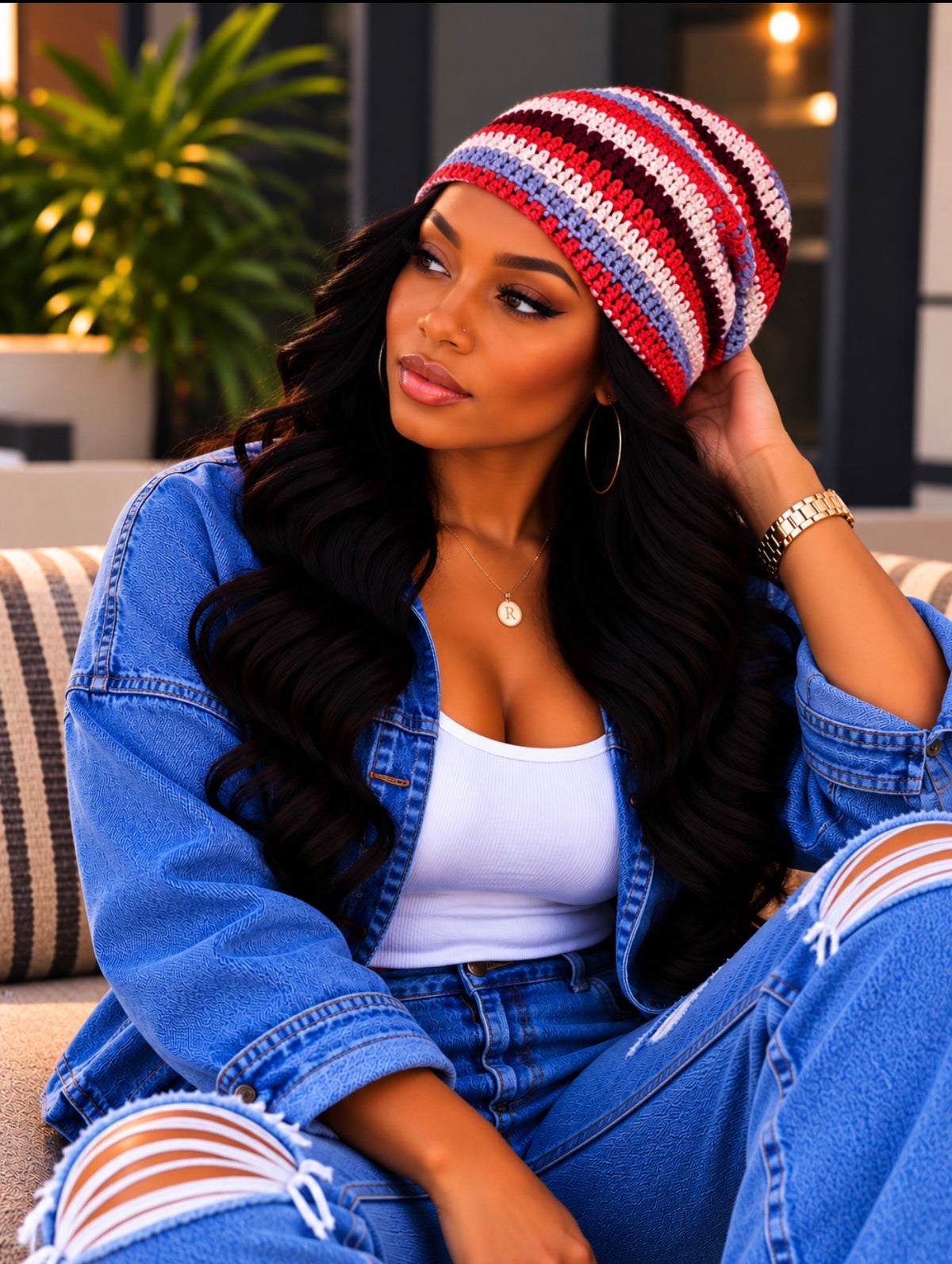 Handmade Crochet Slouchy Hat