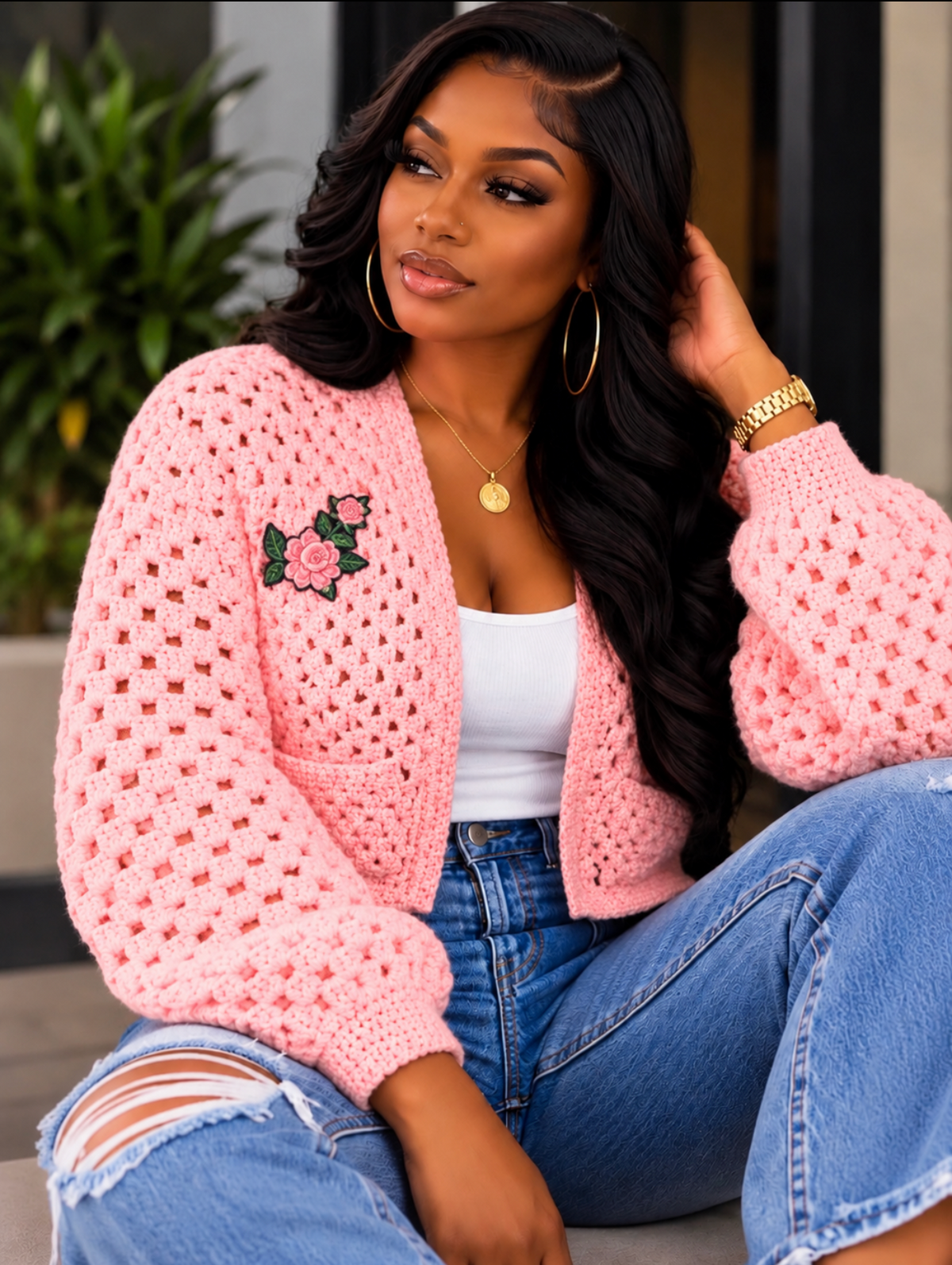 Crochet Crop Cardigan